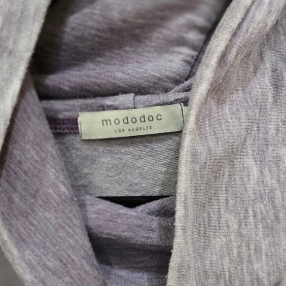 Mododoc Purple Space Dye Hooded Tunic Size Large - Picture 3 of 9